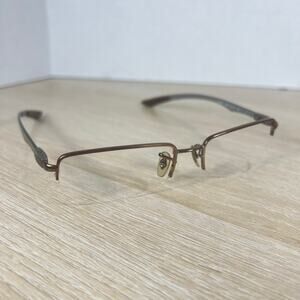 Ray-Ban RB8407 2690 Eyeglasses Brown Carbon Fiber Half Rim Frames Only 52-17-140